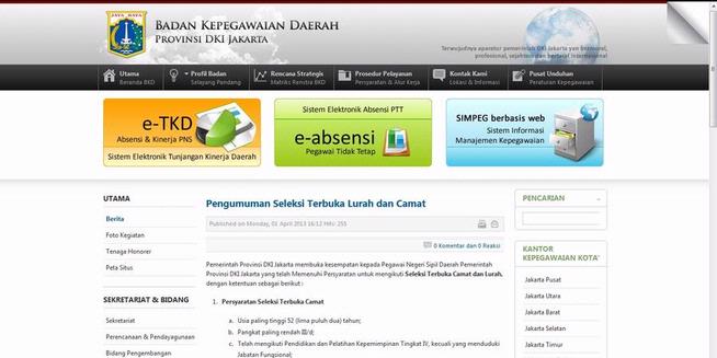 Mekanisme Pendaftaran Lelang Jabatan Lurah-Camat