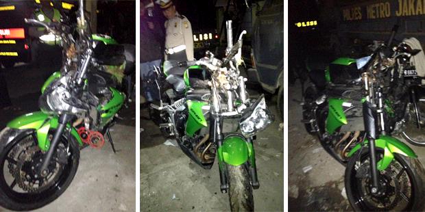 Foto Motor Uje Setelah Kecelakaan