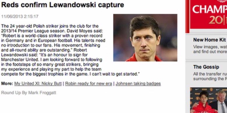 Robert Lewandowski Resmi Ke Manchester United Gan???