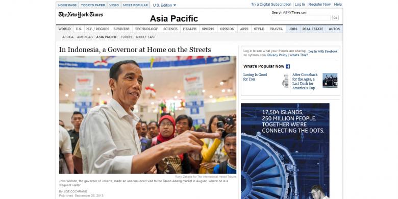 Kisah "Blusukan" Jokowi Tersiar hingga Amerika