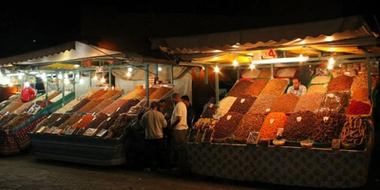 Marakesh, Pasar malam yang tak pernah sepi di afrika