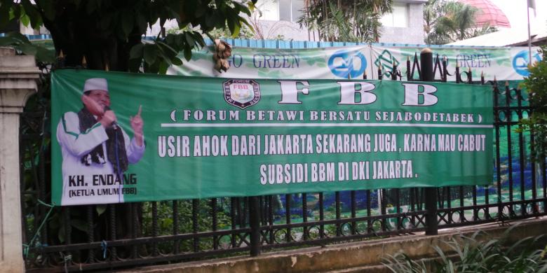 Kata Basuki soal Spanduk &quot;Usir Ahok&quot;: Belagu Banget...