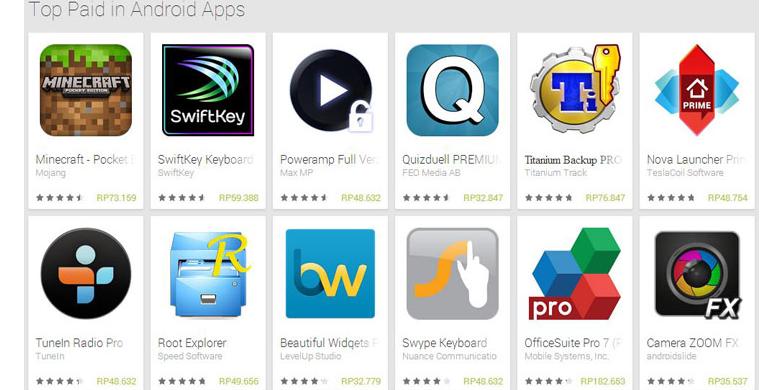 Akhirnya, Beli Aplikasi Android Bisa Pakai Rupiah Gans..