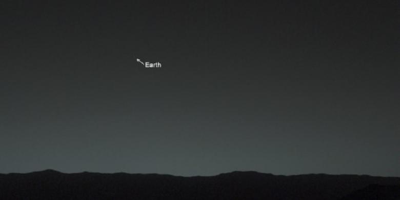 FOTO: Inilah Wajah Bumi Kita bila Dilihat dari Mars