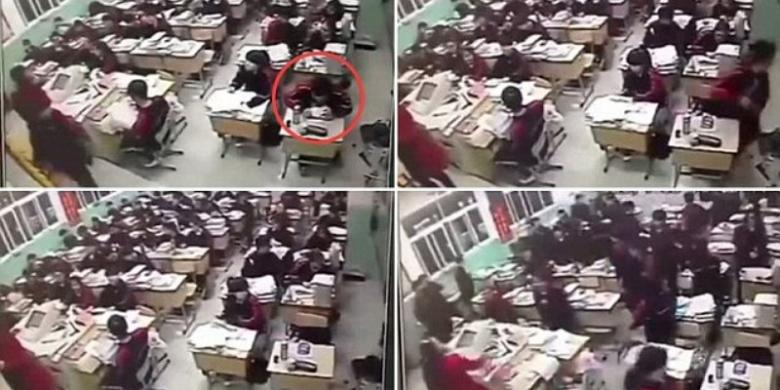 Pelajar SMA di China Bunuh Diri Saat Pelajaran Berlangsung