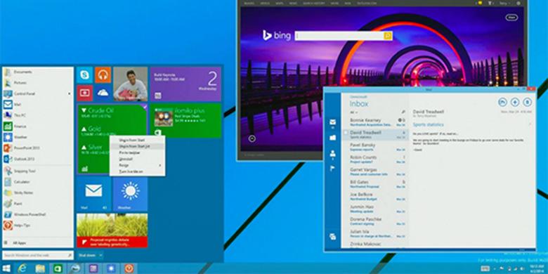 Agustus 2014, Start Menu Kembali ke Windows