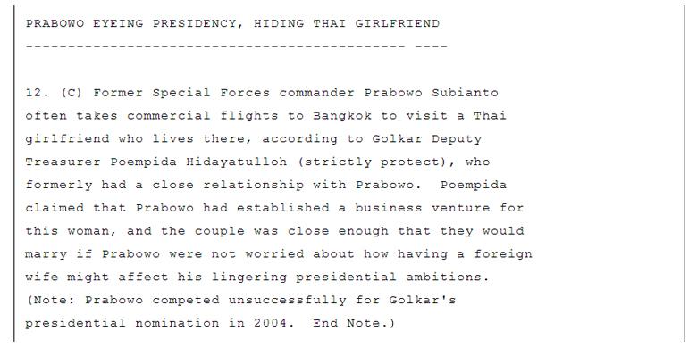 &#91;KH Ma'ruf aja dapat...&#93; Kaskuser Ramai Perbincangkan Kabar Pacar Prabowo di Thailand
