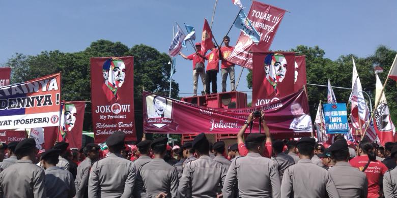 Pendukung Prabowo-Hatta Nyaris Bentrok dengan Pendukung Jokowi-JK, Sementara itu ....