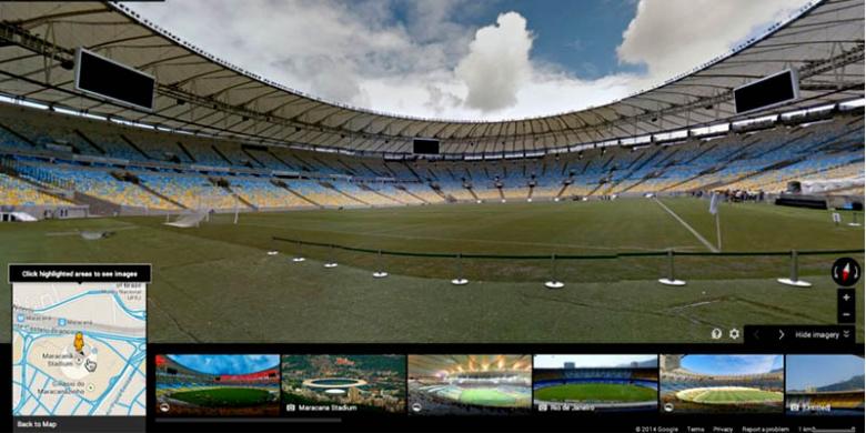Google Ajak Jelajahi 12 Stadion Piala Dunia Brasil
