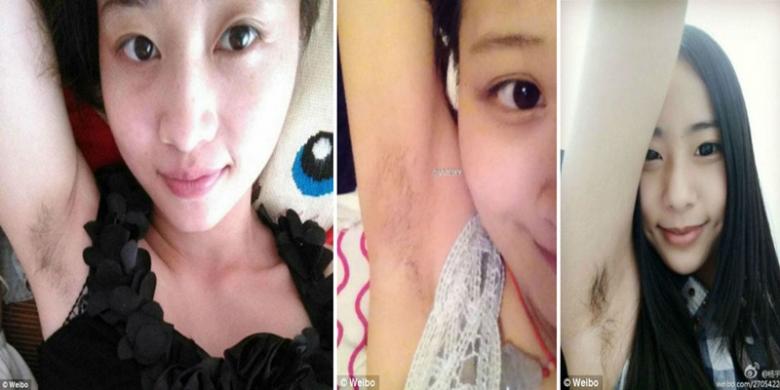 (LOL) Perempuan Tionghoa Berlomba-lomba Pamer &quot;Selfie&quot; dengan Bulu Ketiak