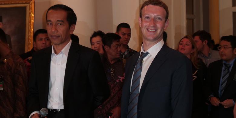 Jokowi dan Mark Zuckerberg &quot;Blusukan&quot; ke Tanah Abang