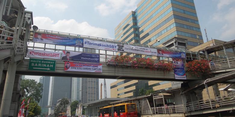 Di Jalur Kirab Budaya Jokowi, Spanduk untuk SBY Lebih Mendominasi