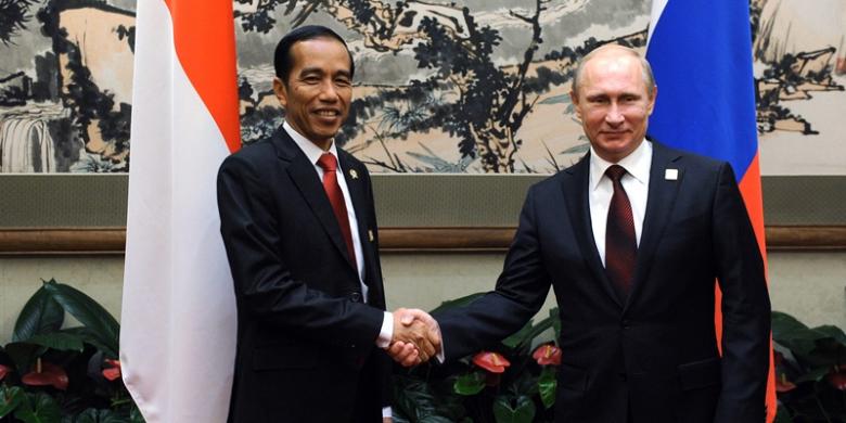 Presiden Russia Vladimir Putin Bertemu Dgn Presiden Indonesia Jokowi Di Beijing