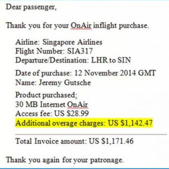 Penumpang Kaget, Tagihan WiFi di Pesawat Rp 13 juta