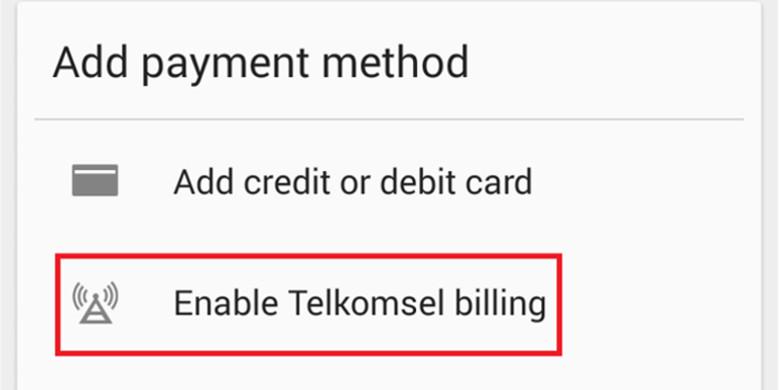 Kini pengguna telkomsel dan indosat sudah bisa berbelanja di google play (play store)