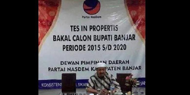 Spanduk &quot;Tes In Propertis&quot; Milik Partai Nasdem Jadi Cemoohan di Medsos