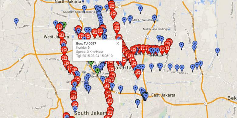Posisi Transjakarta Bisa Dipantau "Real Time"