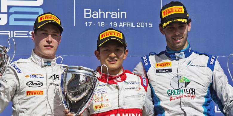 RIO HARYANTO Juara 1 GP2 di sirkuit BAHRAIN ..Senangnya saya sebagai WNI T_T