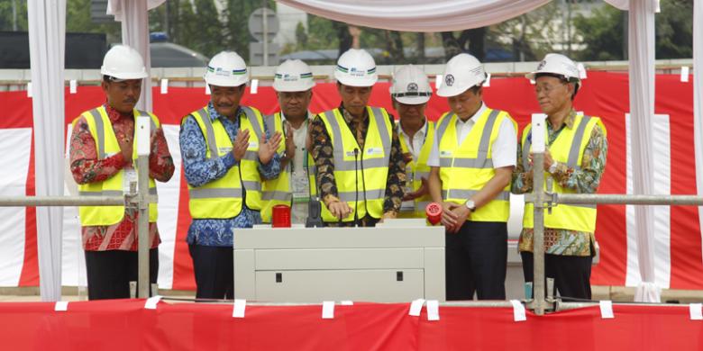 Presiden Jokowi resmikan pengeboran perdana MRT