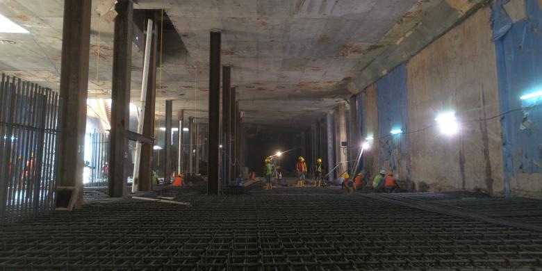 Proyek Stasiun MRT Bundaran HI Sudah 48 Persen