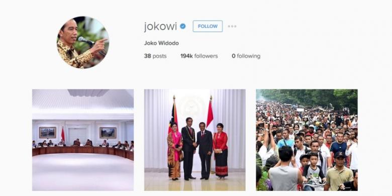 Terima Banyak Komplain, Jokowi Akhirnya Bikin Akun Instagram