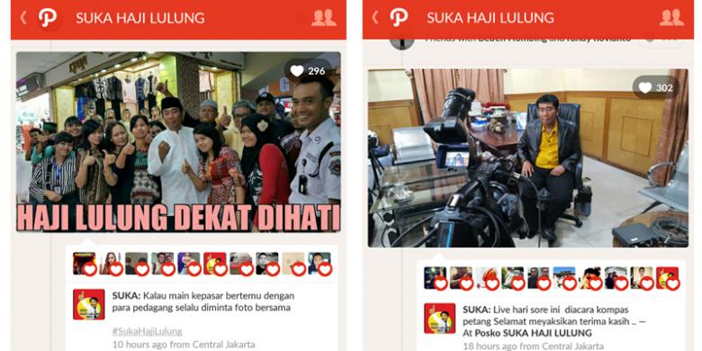 Uniknya Akun Path Haji Lulung, Kasih "Love" Postingan Sendiri