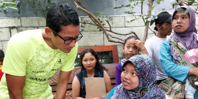 Sandiaga Bantah Ikuti Bakti Sosial Dalam Rangka Kampanye