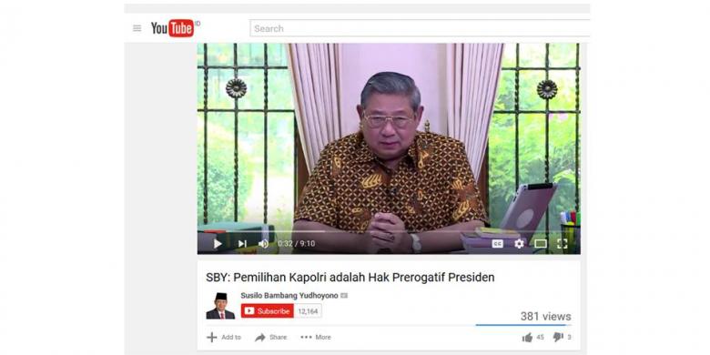 ★★ Via YouTube, SBY Minta Proses Pencalonan Tito sebagai Kapolri Steril dari Politik 