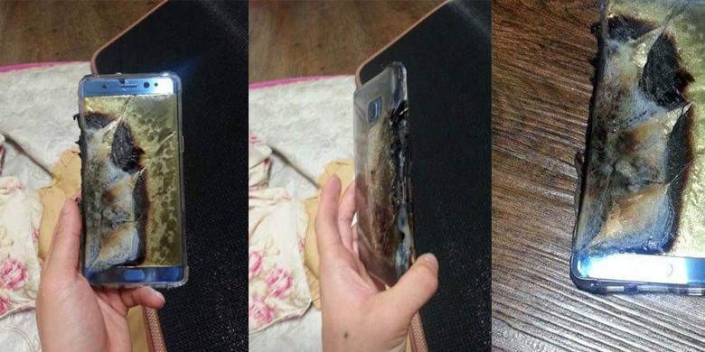 Sedang Di-&quot;Charge&quot;, Galaxy Note 7 Hangus Terbakar
