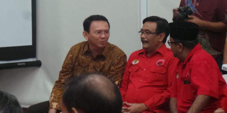 Ahok Sempat Kecoh Wartawan Sebelum Hadiri Pengumuman Cagub-Cawagub di DPP PDI-P