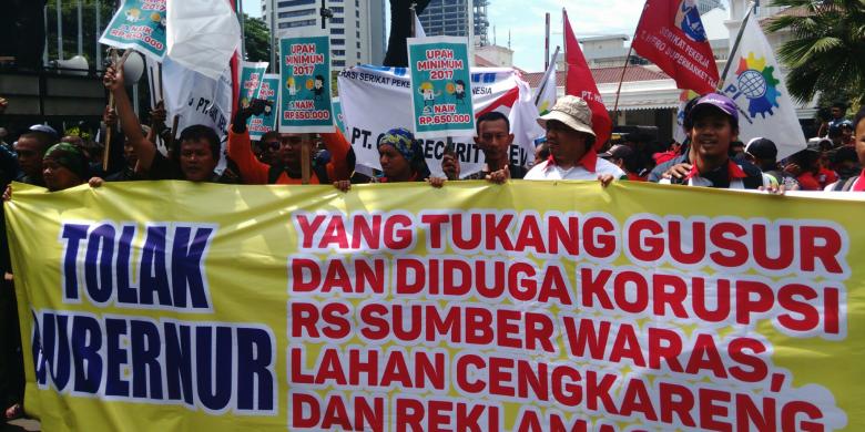 Hari Ini Buruh Demonstrasi Tuntut Cabut UU Tax Amnesty dan Tolak Ahok