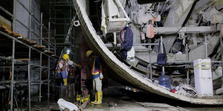 Begini Perkembangan MRT Jakarta di Stasiun Bendungan Hilir