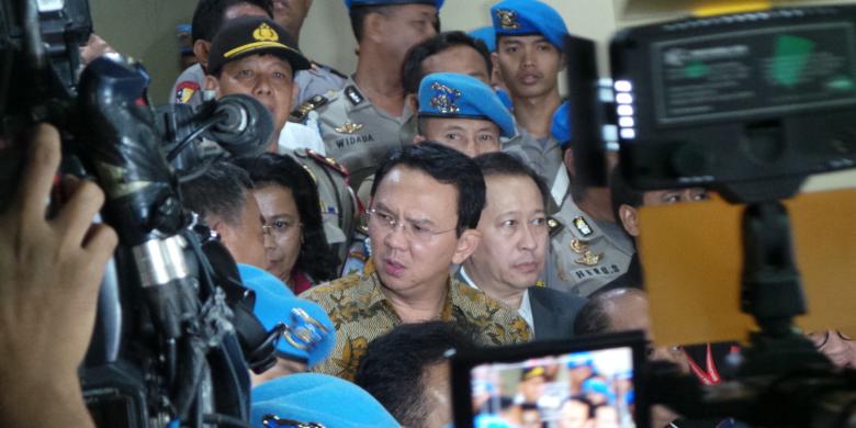 Sembilan Jam Jalani Pemeriksaan, Muka Ahok Terlihat Masam