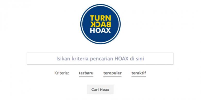 Turn Back Hoax Ajak &quot;Netizen&quot; Indonesia Laporkan Hoax