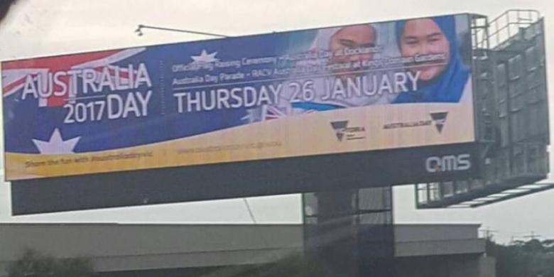 Tampilkan Foto Wanita Berhijab, "Billboard" di Melbourne Diturunkan
