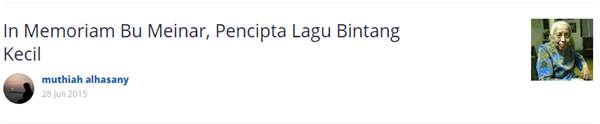 Obituari & Klarifikasi: Peng(g)ubah 'Bintang Kecil'