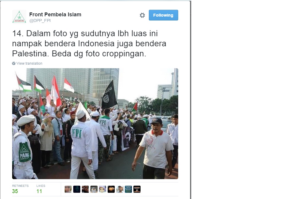 FPI Sebut Unjuk Rasa 4 November untuk Menegakkan Pancasila