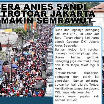 Pedagang Nasi Kapau Boleh Jualan di Trotoar Kramat, KPK: Itu Kebijakan Sesat Anies
