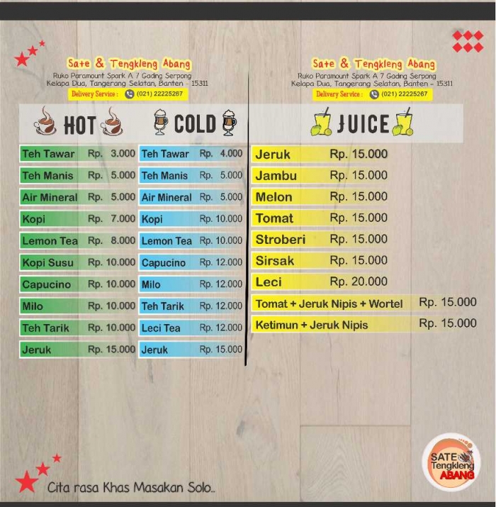 Sate & Tengkleng Abang Khas Solo, Bener-Bener Rasa Masakan Jawa Nyess...