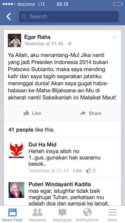 Menagih Janji atas Kekalahan Capres