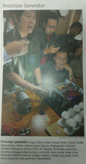 Mengkritisi Generator Bahan Bakar Karya Guru Silat Putra Bangsa