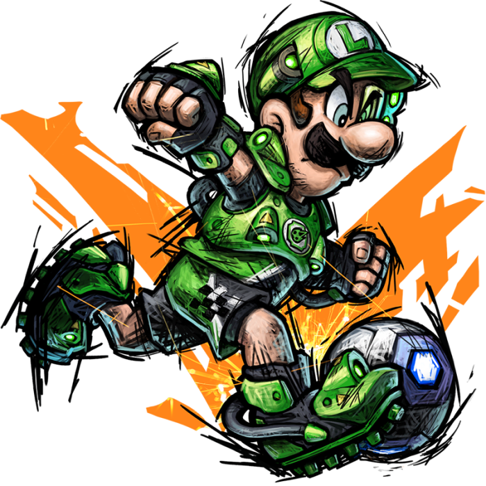 Game Juni : Mario Striker Battle League , Game Sepak Bola 5 vs 5 