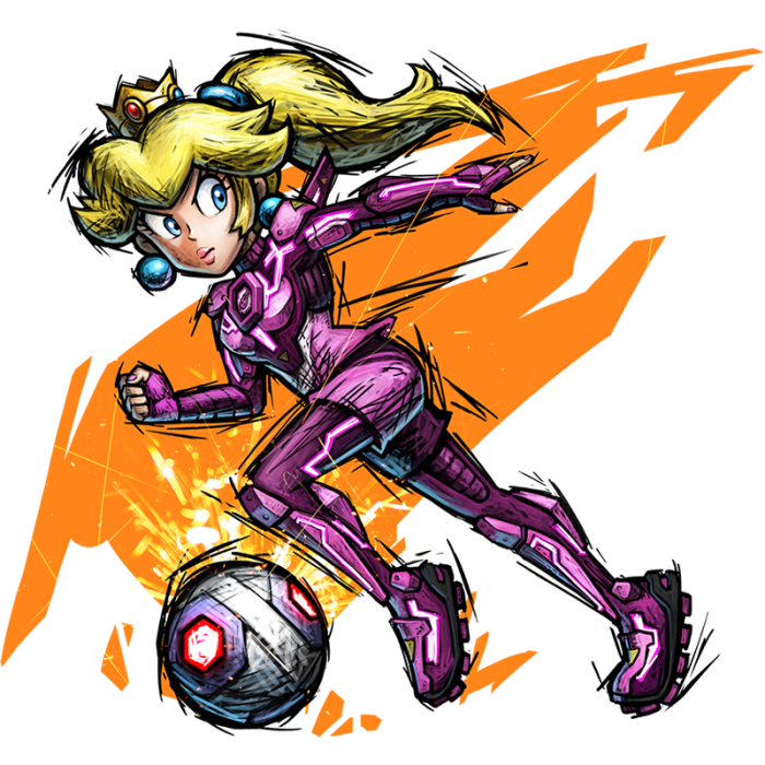 Game Juni : Mario Striker Battle League , Game Sepak Bola 5 vs 5 