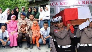 Tanah Makam Iptu Rochmat Bapak 92 Anak Yatim Basah Kuyub Air Mata Anak Asuhnya