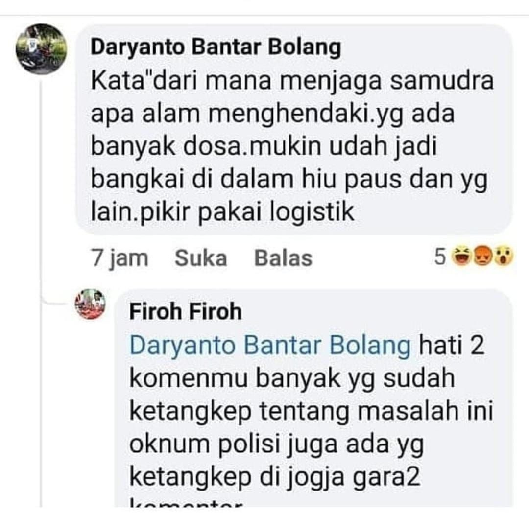 Belum Kapok! Ini Komentar Nyinyir Akun FB Daryanto Soal Tragedi KRI Nanggala 402