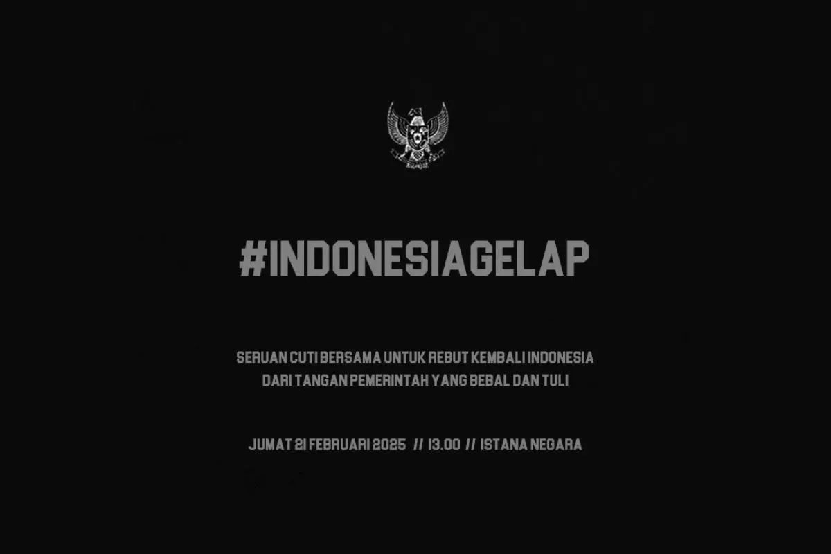 Tritura 2025 Menggema Bersama Indonesia Gelap, Netizen Tuntut Gibran Lengser