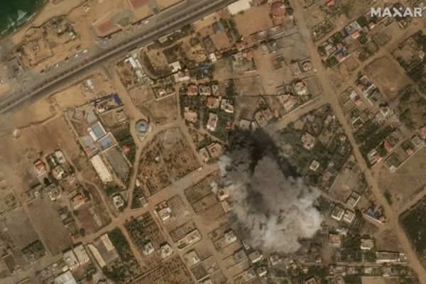 Citra Satelit: Serangan Israel Ubah Jalur Gaza Jadi Puing-puing 