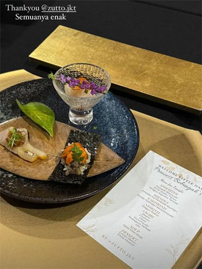 Erina Gudono Pamer Omakase Makan Mewah ala Jepang, Dilayani Chef Langsung di Kamar RS