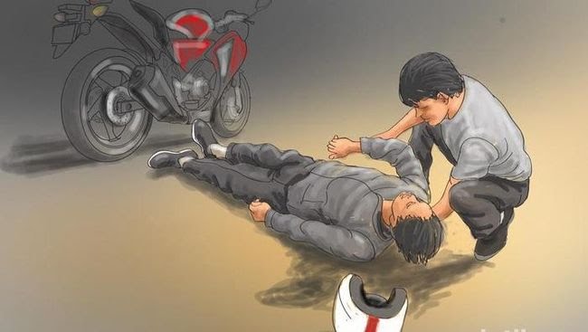 Jatuh Usai Tabrak Becak, Pemotor di Jakpus Tewas Terlindas Truk