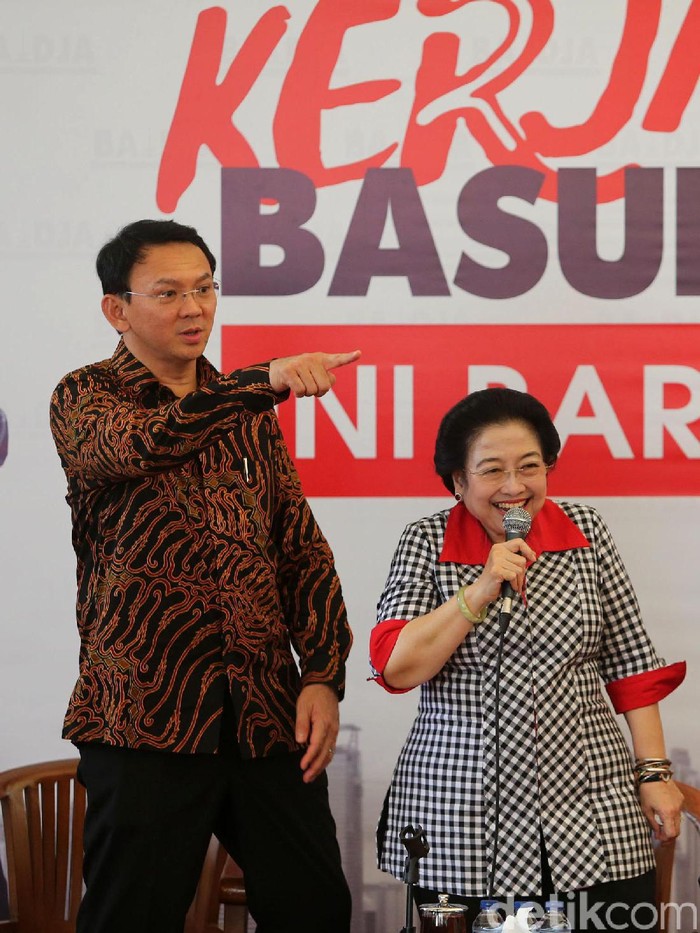 Blak-blakan Bahas Soal Pencalonan Ahok, Semua Keputusan PDIP Ada di Megawati